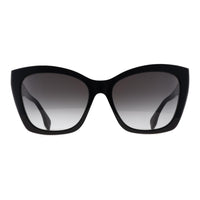 Fendi Sunglasses FE40151I Lettering 01B Shiny Black Smoke Grey Gradient
