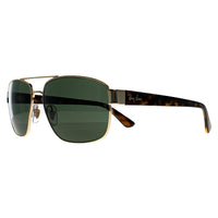 Ray-Ban Sunglasses RB3663 001/31 Polished Arista Gold G-15 Green