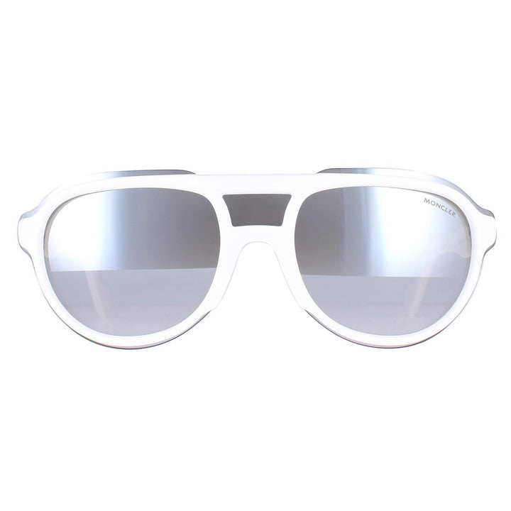 Moncler Sunglasses ML0055 24C White Smoke Mirror