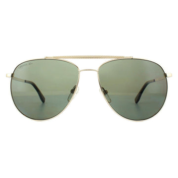Lacoste Sunglasses L177SP 714 Gold Dark Green Polarized