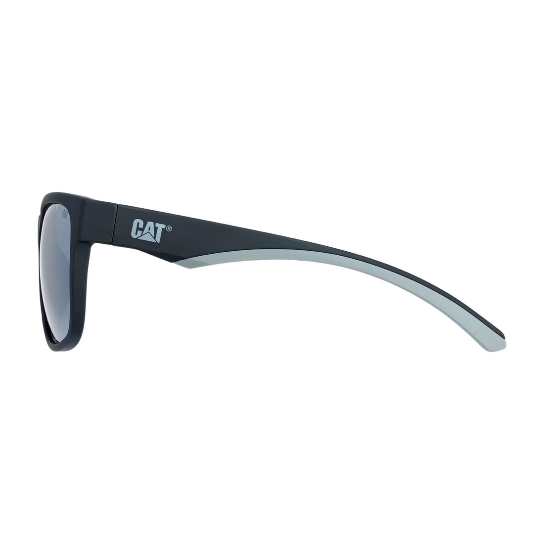 Caterpillar Sunglasses CTS-8032 104P Matte Black Grey Silver Mirror Polarized