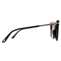 Tom Ford Sunglasses Dasha FT0822 01D Shiny Black Smoke Gradient Polarized