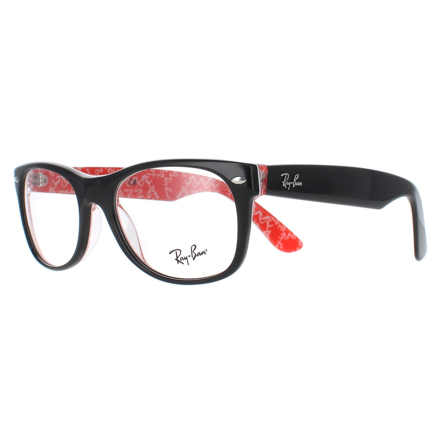 Ray-Ban Glasses Frames 5184 2479 Top Black On Texture Red