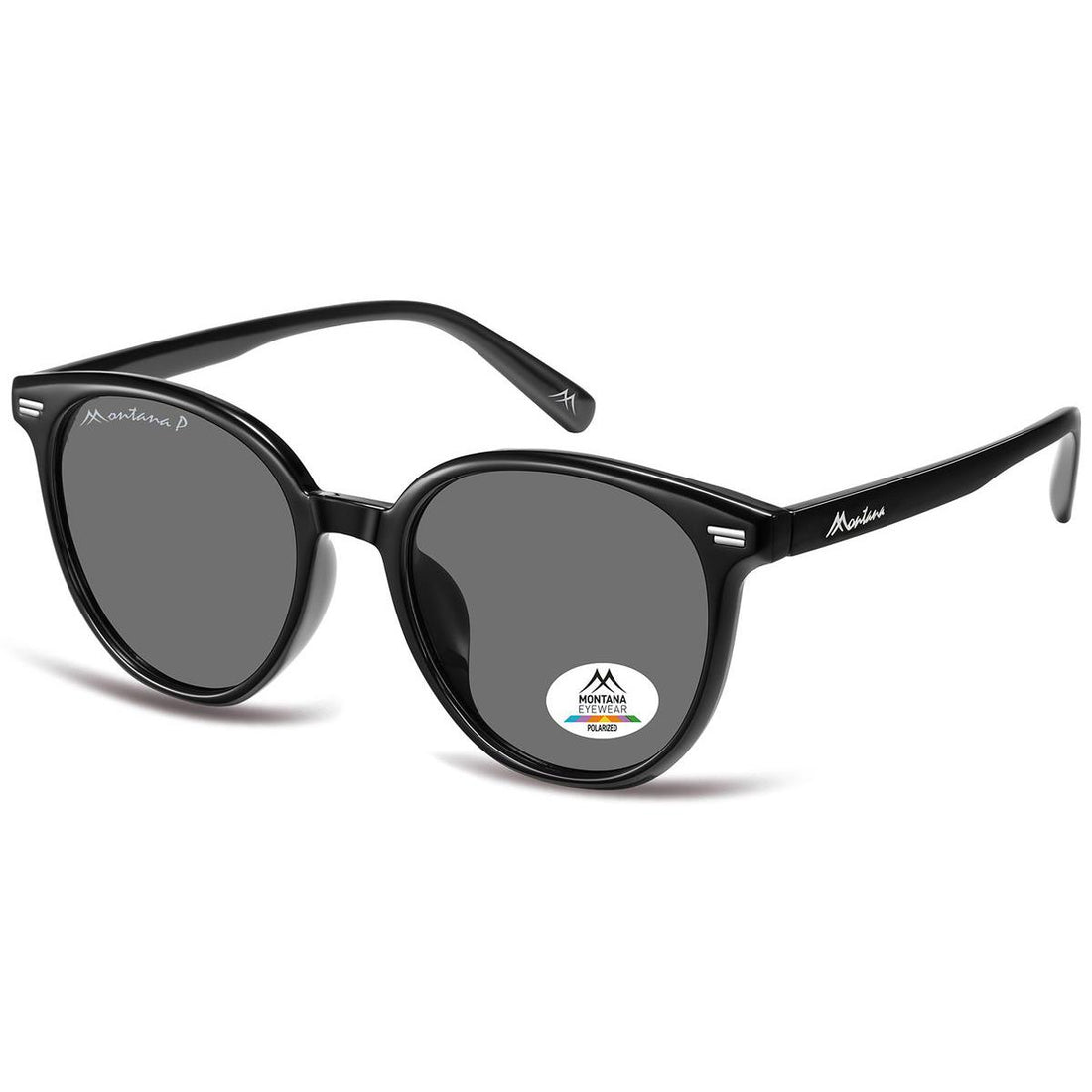 Montana Sunglasses MP182  Shiny Black Grey Polarized