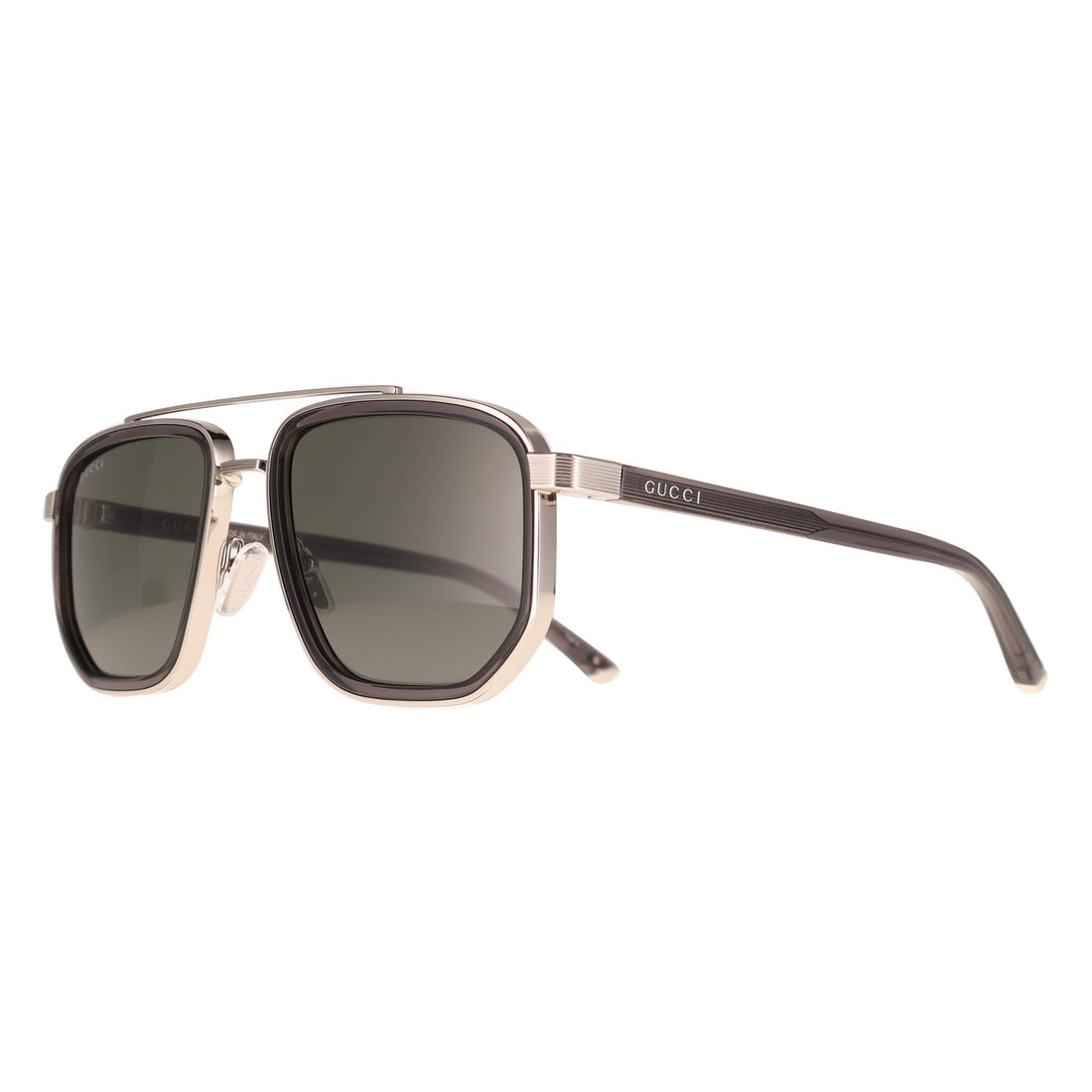 Gucci Sunglasses GG2073S 001 Silver Grey Grey