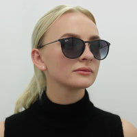Ray-Ban Sunglasses Erika Metal 3539 002/8G Black Grey Gradient