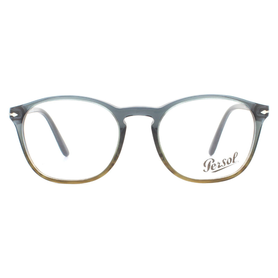 Persol PO3007V Glasses Frames Gradient Grey And Striped Brown
