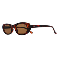 Atum Oval Womens Brown Tortoise Gold Brown Noctis Sunglasses
