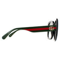 Gucci Sunglasses GG0713S 006 Shiny Black Grey Nylon Gradient