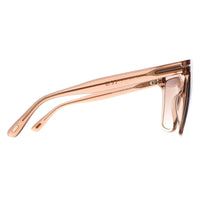 Tom Ford Sunglasses Sabrina 02 FT0764 57G Shiny Transparent Beige Brown Mirror