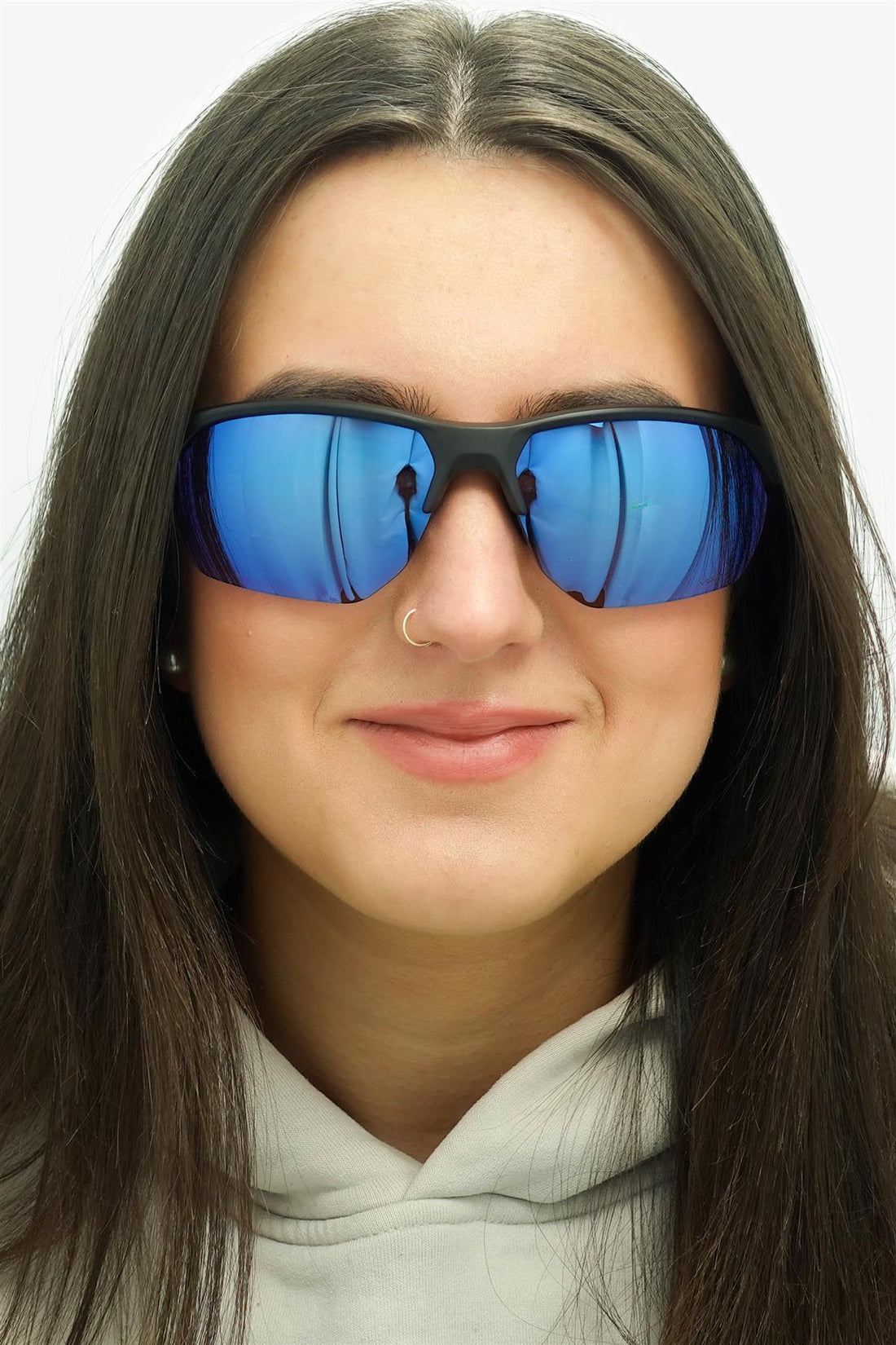 Bolle Sunglasses Victus BS065004 Black Matte Blue Volt+ Offshore Polarized