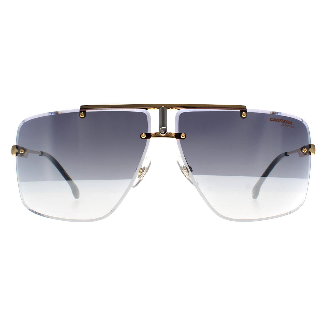 Carrera Sunglasses 1016/S RHL IC Gold Black Grey Mirror Shaded Silver