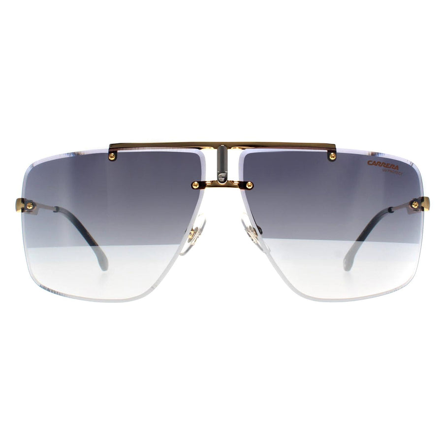 Carrera Sunglasses 1016/S RHL IC Gold Black Grey Mirror Shaded Silver
