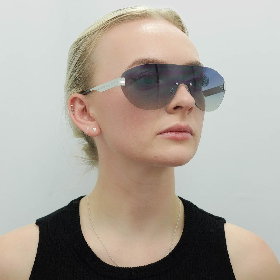 Guess Sunglasses GF6161 11W Matte Light Nickeltin Blue Gradient
