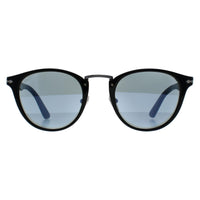 Persol Sunglasses PO3108S 95/56 Black Light Blue