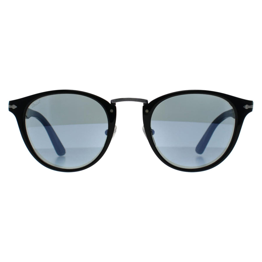 Persol Sunglasses PO3108S 95/56 Black Light Blue