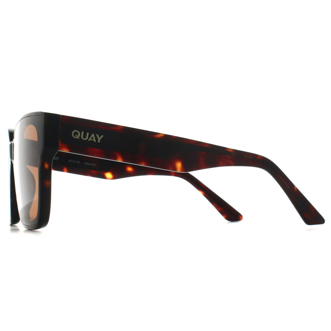 Quay Sunglasses Drive In 78611 Dark Tortoise Brown
