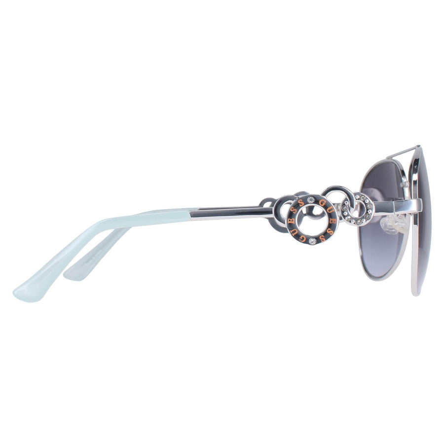 Guess Sunglasses GF0365 10B Silver Grey Gradient