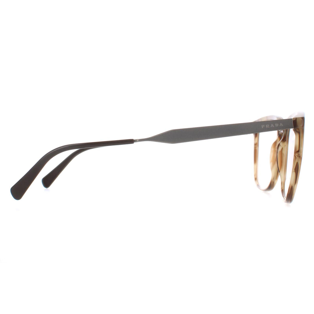 Prada Glasses Frames PR 07UV VYQ1O1 Striped Brown Mens 55mm