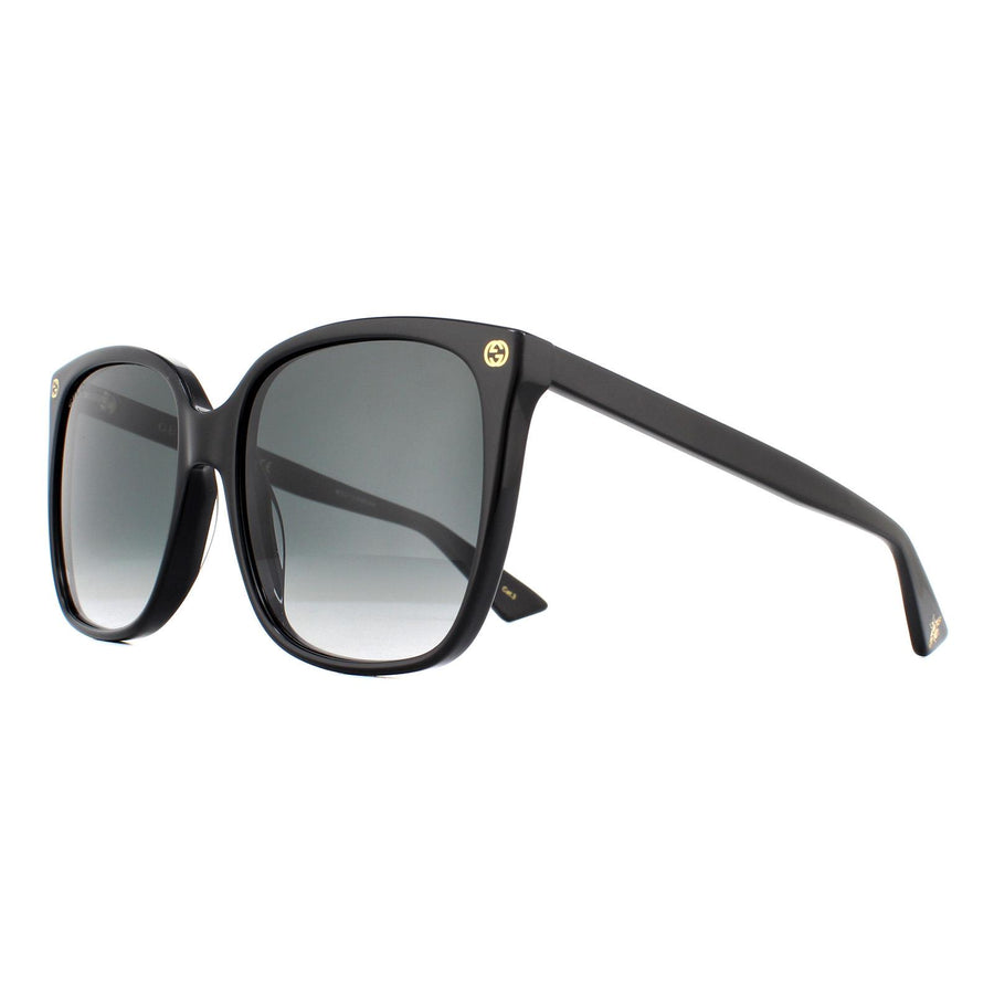 Gucci Sunglasses GG0022S 001 Black Grey Gradient