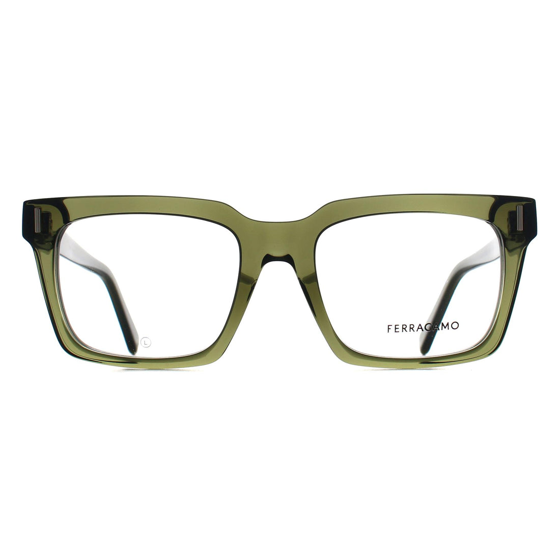 Salvatore Ferragamo Glasses Frames SF2993 320 Transparent Khaki Women
