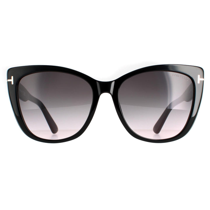 Tom Ford Sunglasses FT0937 Nora 01B Shiny Black Smoke Gradient