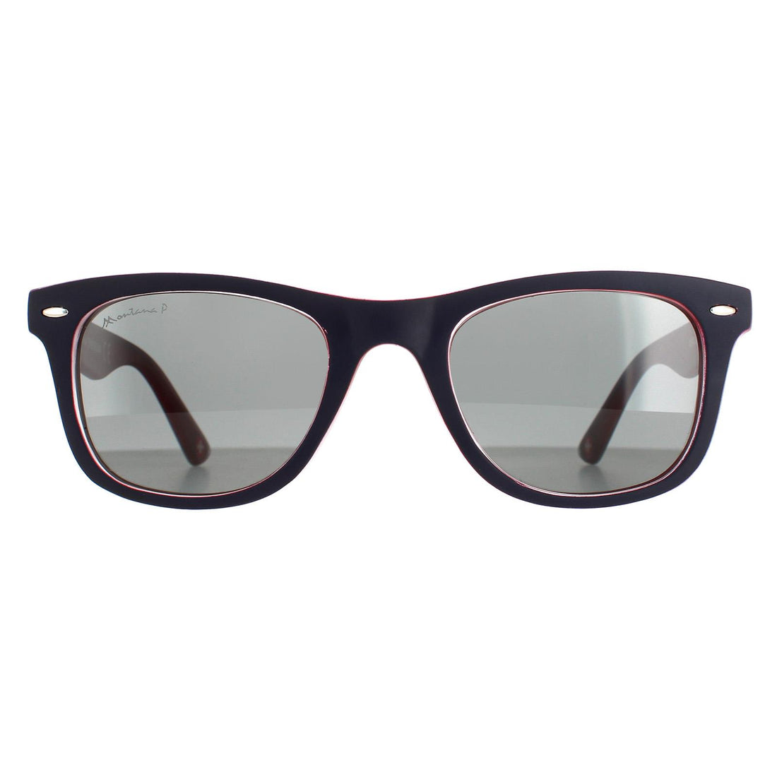 Montana Sunglasses MP41 J Blue Red Rubbertouch Grey Polarized