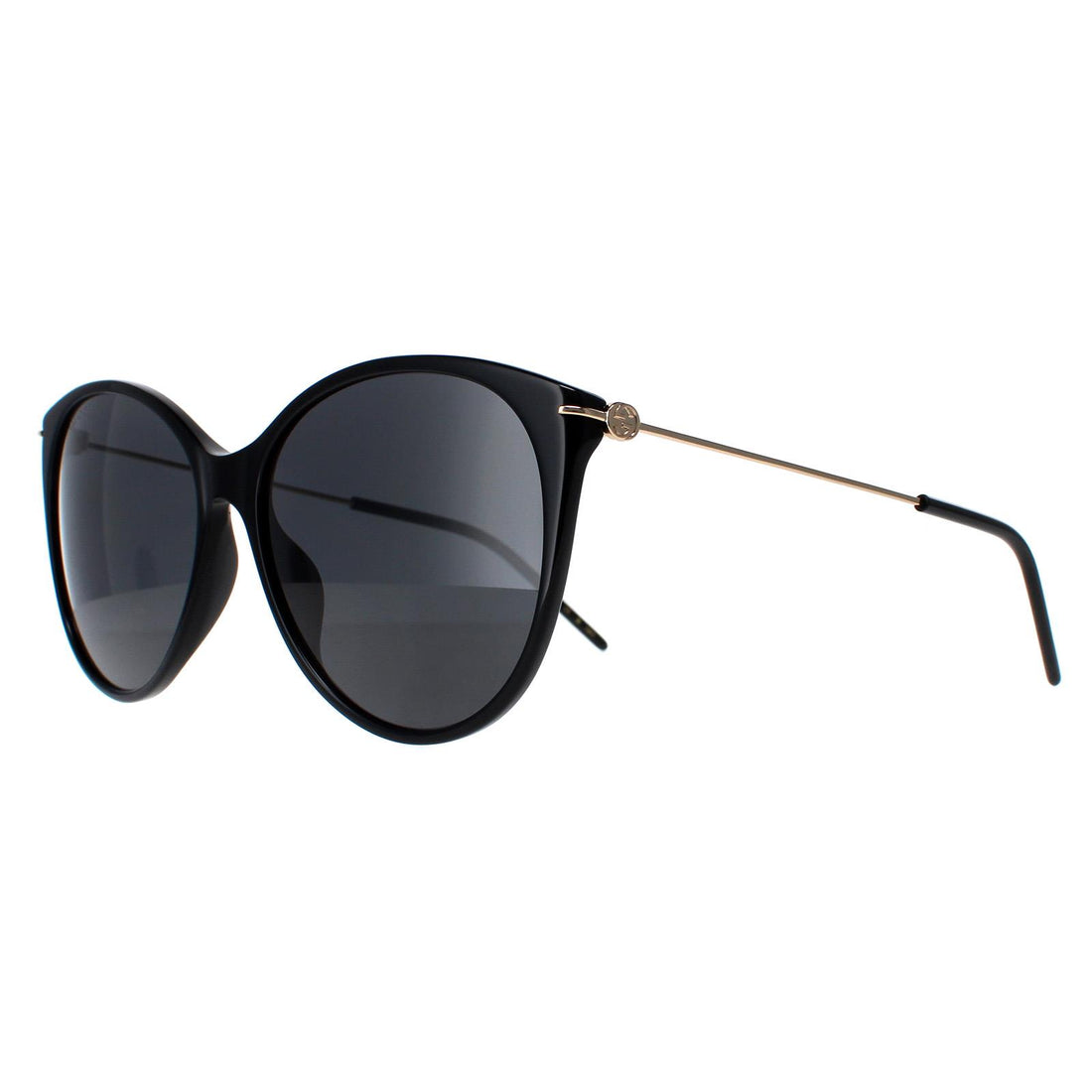 Gucci Sunglasses GG1268S 001 Black Gold Grey