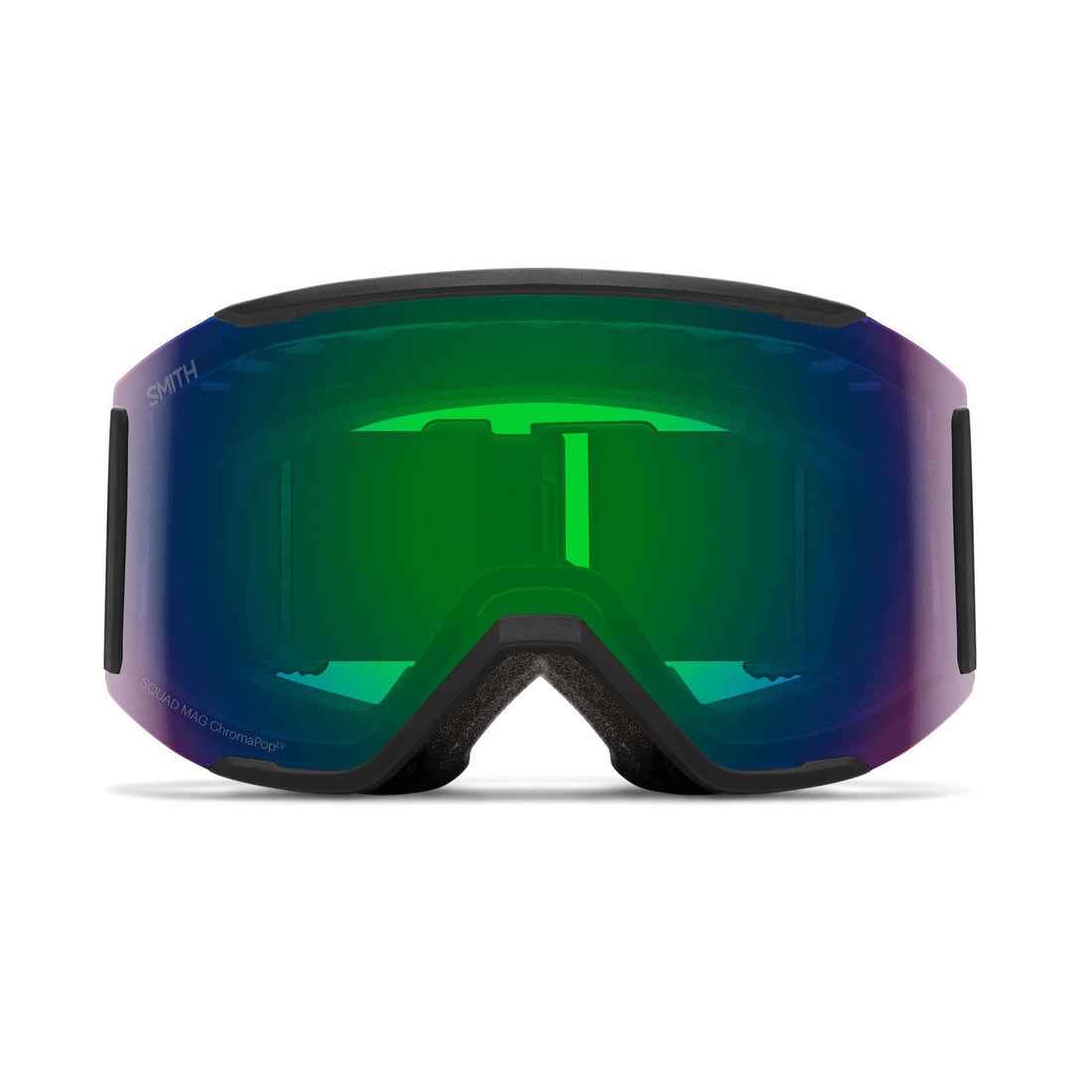Smith Ski Goggles Squad Mag 0JX XP Black ChromaPop Everyday Green Mirror & Storm Blue Sensor Mirror