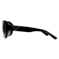 Prada Sunglasses PR10MS 1AB1A1 Gloss Black Grey