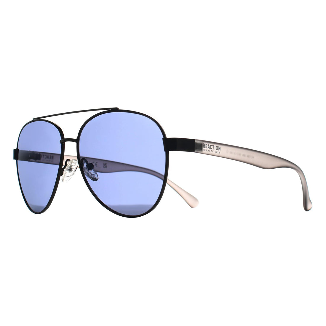 Kenneth Cole Reaction Sunglasses KC1394 08V Shiny Gunmetal Blue