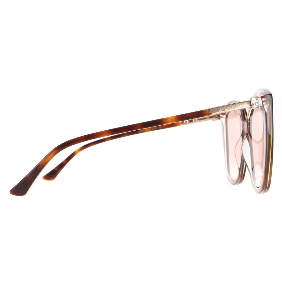 Jimmy Choo Sunglasses Nat/S 0T4 K1 Havana Pink Gold Mirror