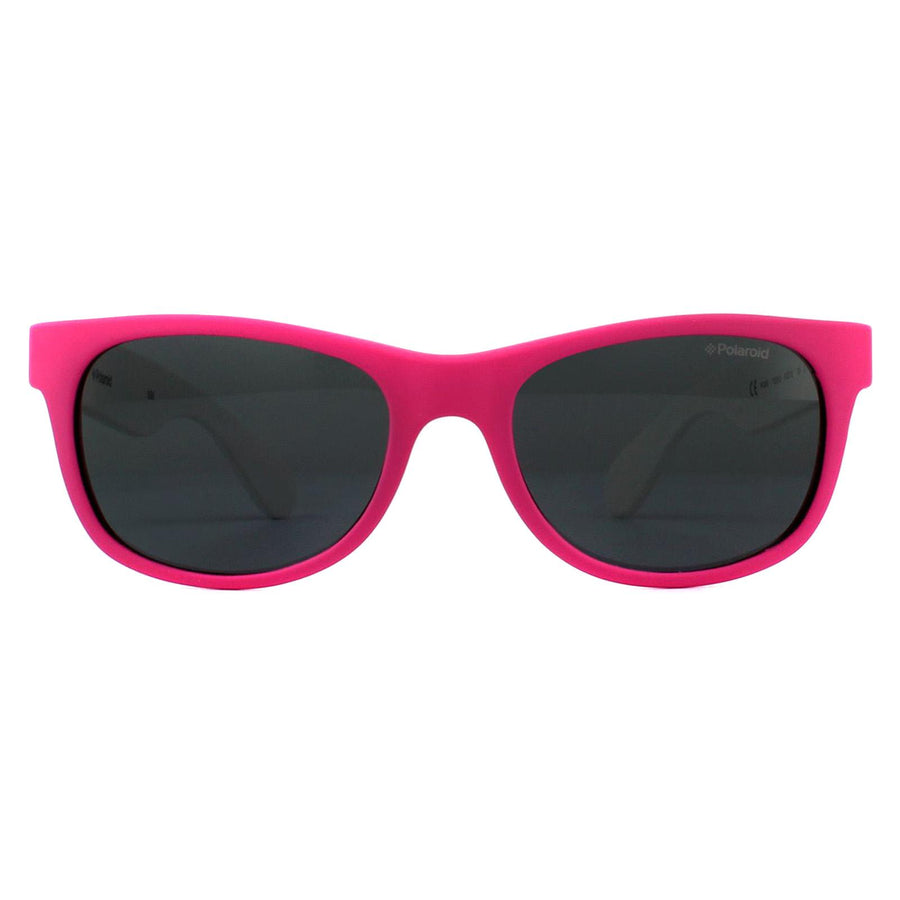 Polaroid Kids P0300 Sunglasses Pink Camo / Grey Polarized