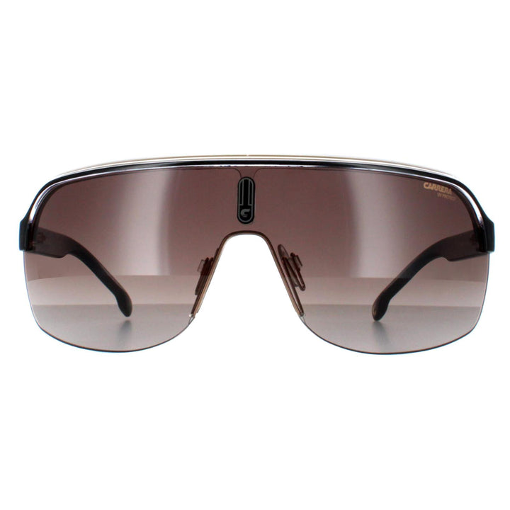 Carrera Topcar 1/N Sunglasses Black Gold Brown Gradient