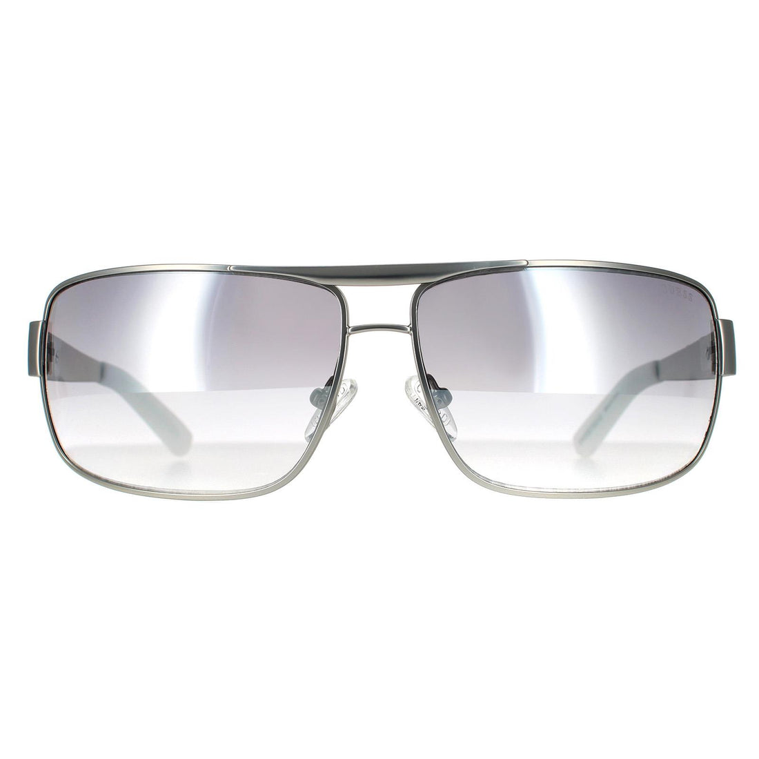 Guess GU6954 Sunglasses Matte Light Nickeltin Smoke Mirror