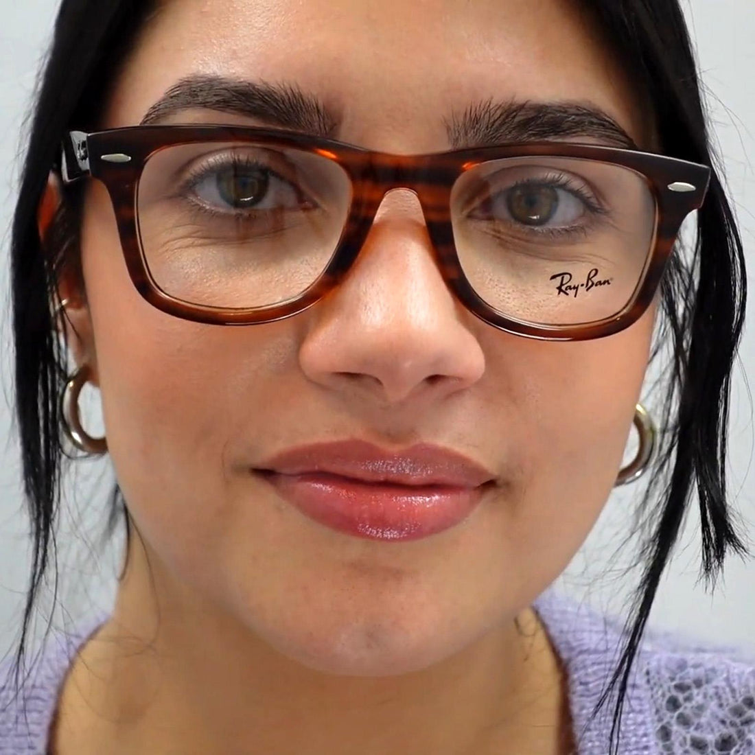 Ray-Ban Glasses Frames 4340V Wayfarer Ease 2000 Black 50mm