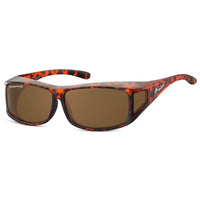 Montana Fit Over Glasses Sunglasses FO5 B Tortoise Brown Polarized