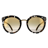 Dolce & Gabbana DG4268 Sunglasses Cube Black and Gold / Brown Gradient Mirror
