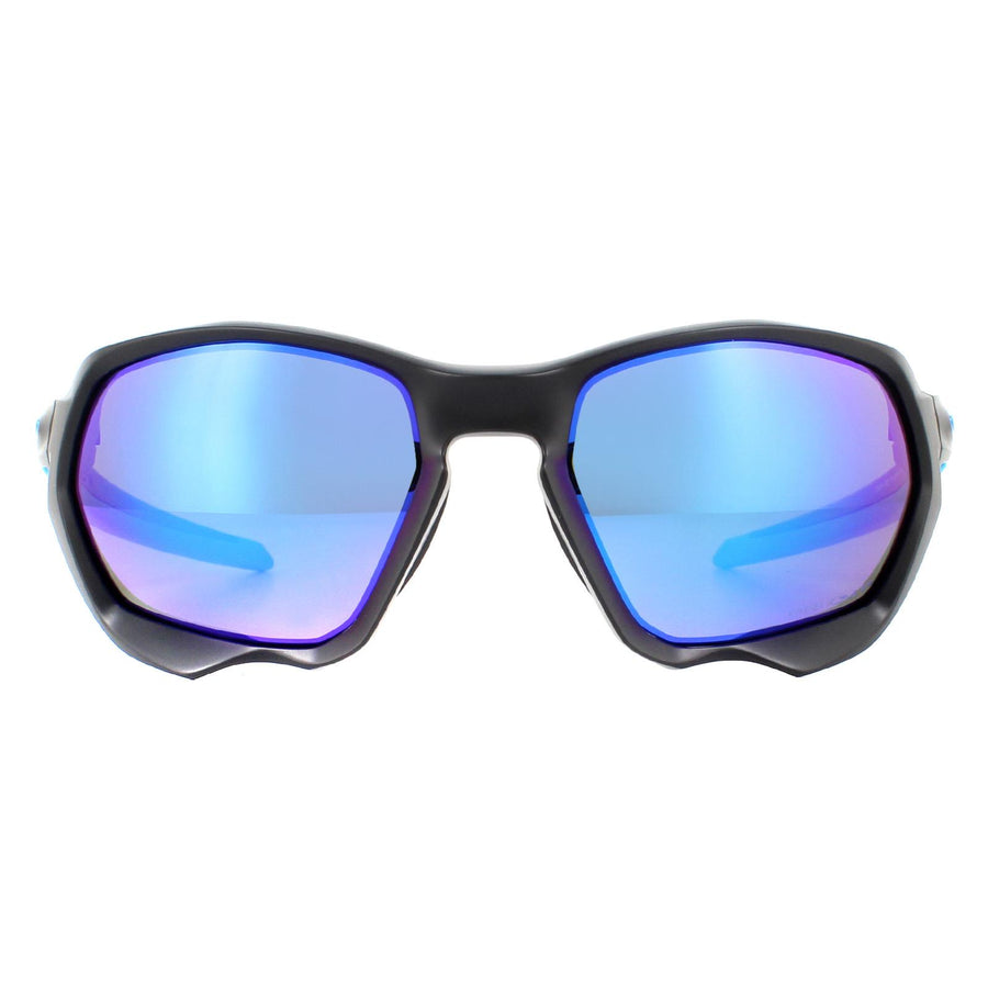 Oakley Plazma Sunglasses Matte Black / Sapphire Polarized Prizm