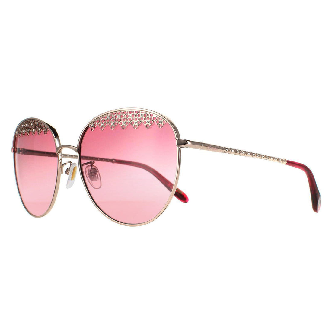 Chopard Sunglasses SCHF75S 0A39 Shiny Red Gold Pink Gradient