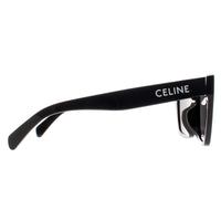 Celine Sunglasses Monochroms CL40198F 01A Shiny Black Smoke Grey