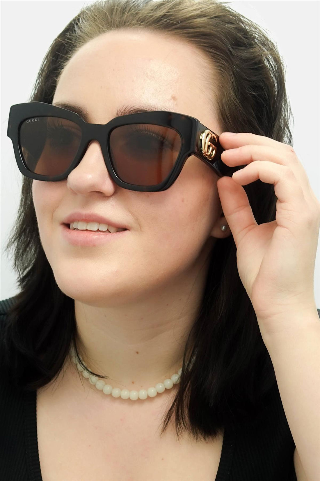 Gucci Sunglasses GG1422S 003 Tortoise Brown
