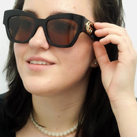 Gucci Sunglasses GG1422S 003 Tortoise Brown