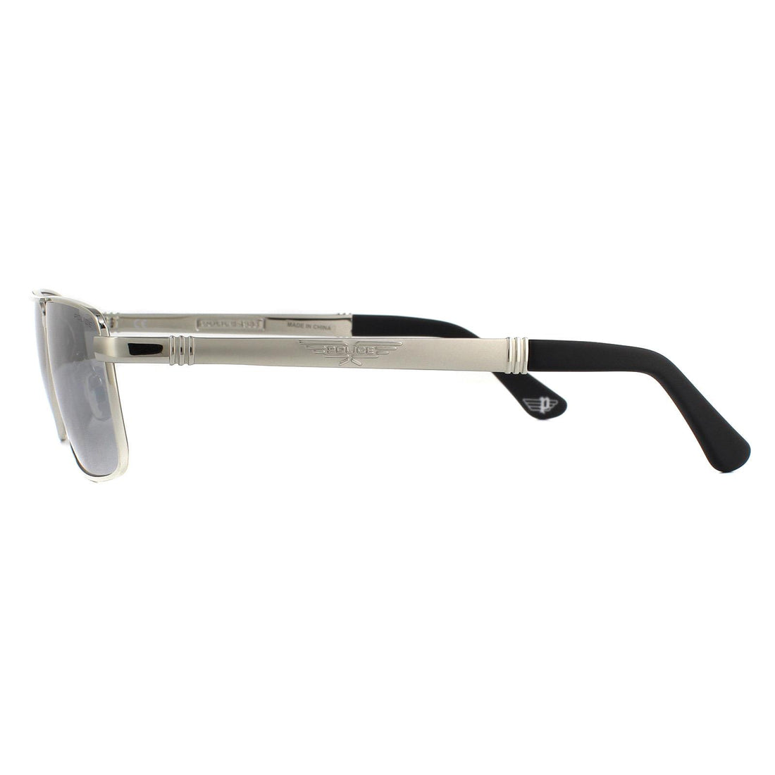 Police Sunglasses SPLB43 Origins 37 581X Matte Palladium Smoke Grey Mirror