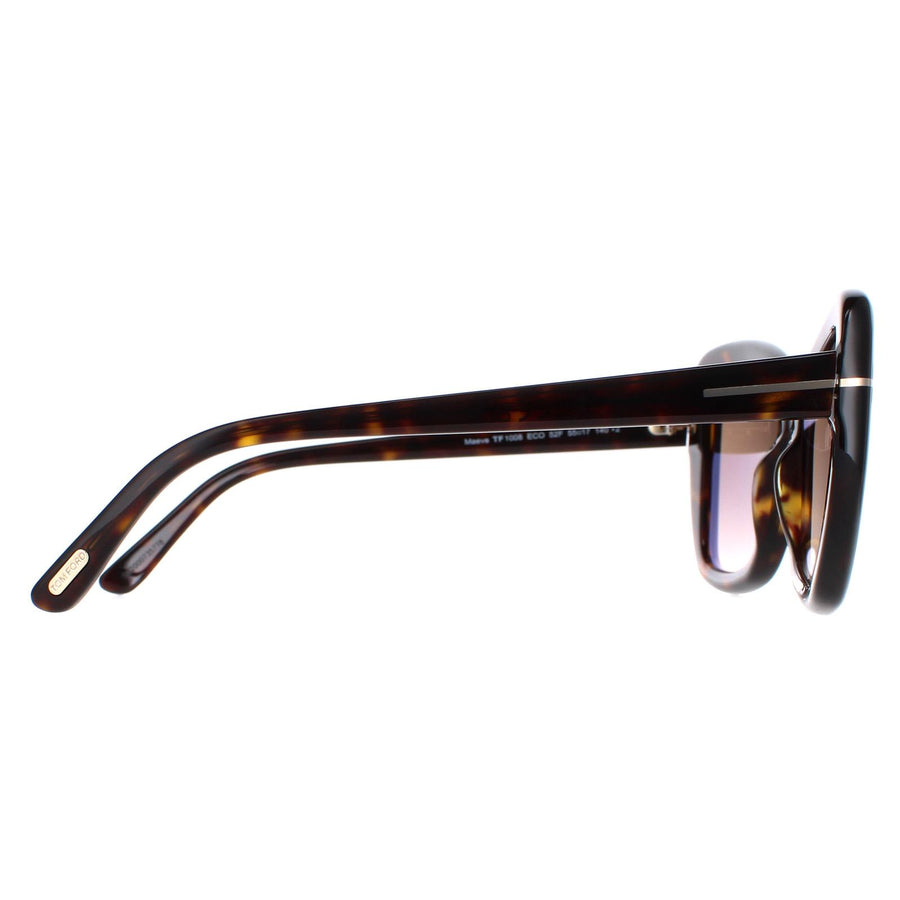 Tom Ford Sunglasses Maeve FT1008 52F Dark Havana Brown  display picture 1