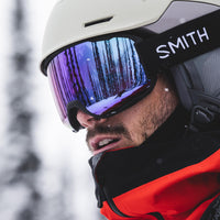 Smith Ski Goggles Preview 0JX 4B Black ChromaPop Everyday Blue Mirror
