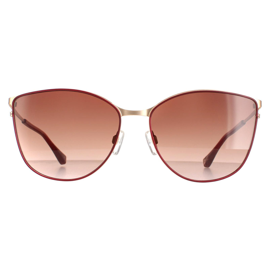 Ted Baker Sunglasses TB1526 Hope 205 Matte Gold Burgundy Red