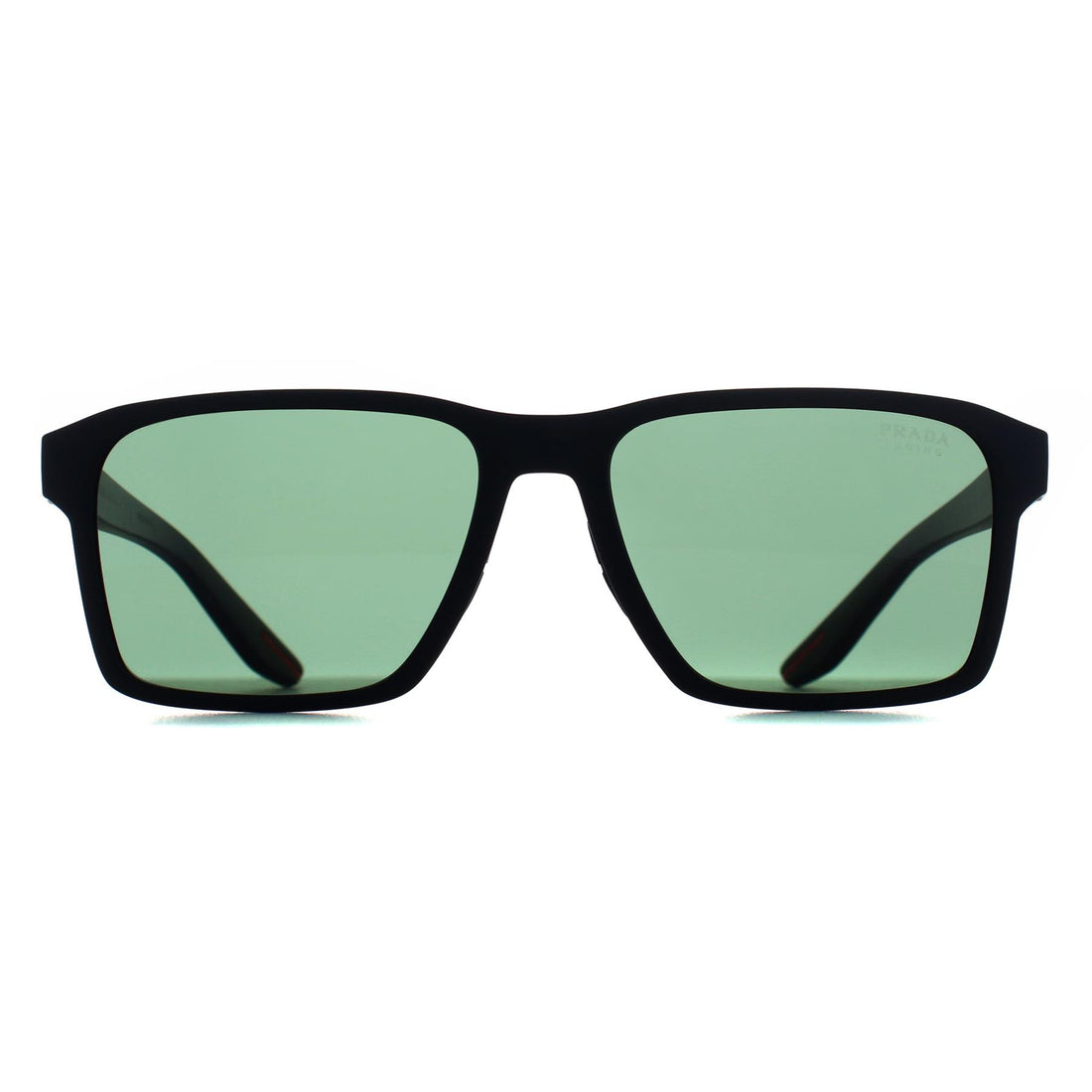 Prada Sport Sunglasses PS05YS DG006U Black Rubber Tuning Dark Green