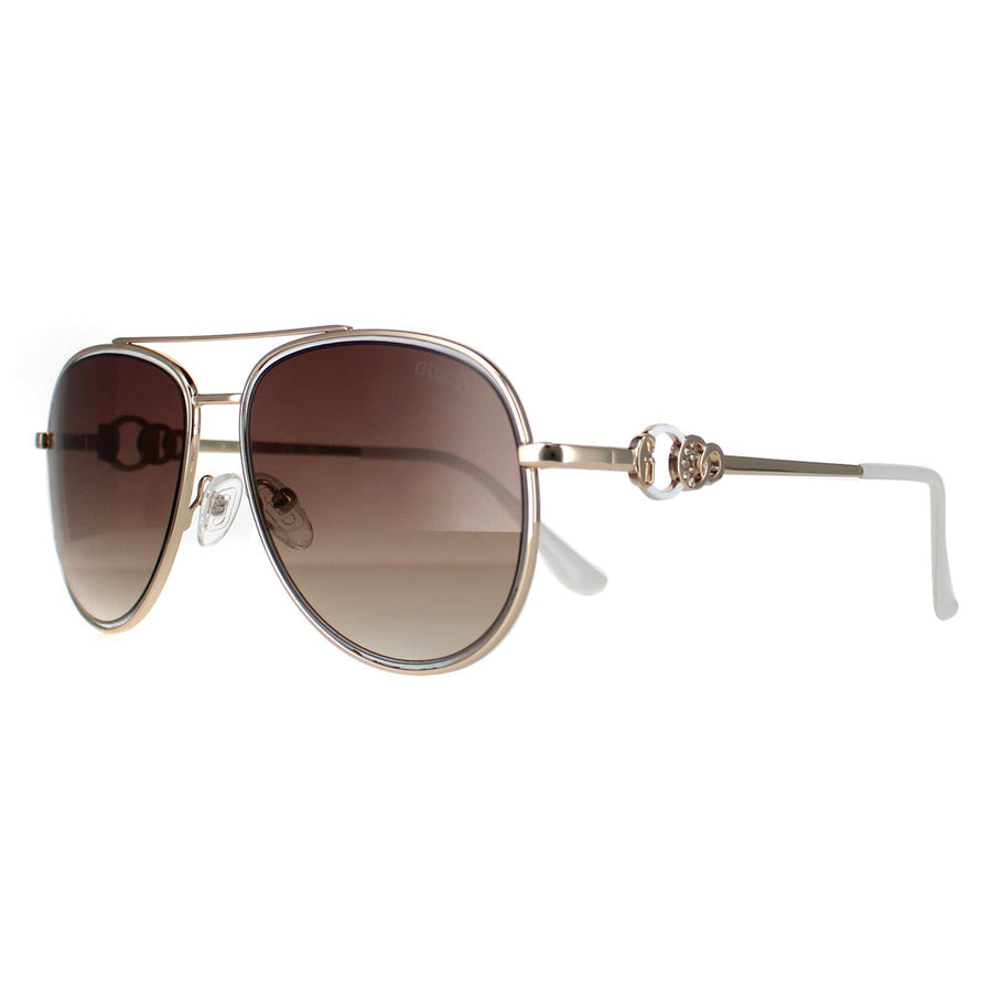 Guess Sunglasses GF0344 32F Gold Brown Gradient