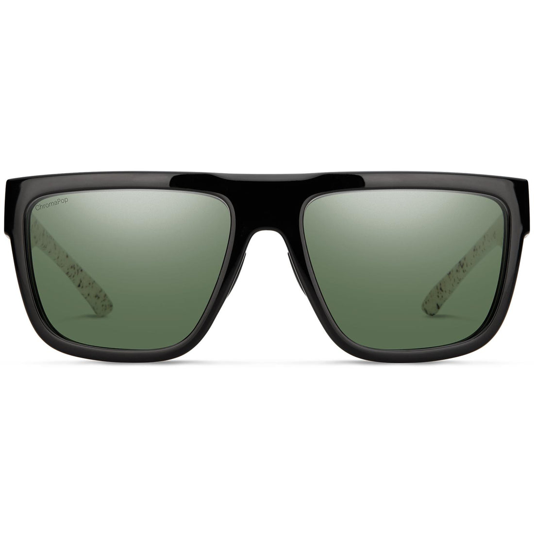 Smith Sunglasses The Comeback TAY 1H Black Pattern White ChromaPop Green